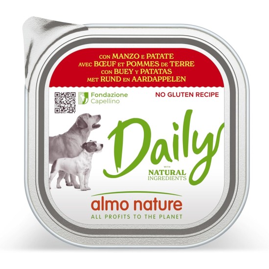 Almo Nature Daily Wet Food for Adult Dogs with Turkey and Zucchini - Pack of 2.7 kg (9 x 300 g) Almo Nature Daily Wet Food for Adult Dogs with Turkey and Zucchini - Pack of 2.7 kg (9 x 300 g)