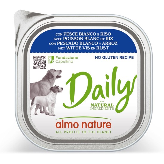 Almo Nature Daily Wet Food for Adult Dogs with Turkey and Zucchini - Pack of 2.7 kg (9 x 300 g) Almo Nature Daily Wet Food for Adult Dogs with Turkey and Zucchini - Pack of 2.7 kg (9 x 300 g)