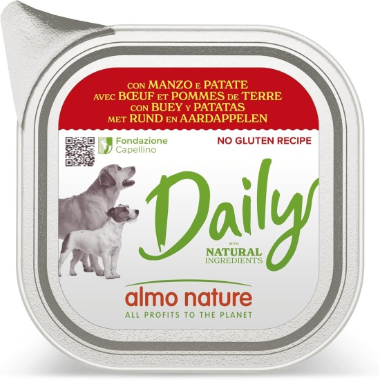 Almo Nature Daily Wet Food for Adult Dogs with Turkey and Zucchini - Pack of 2.7 kg (9 x 300 g) Almo Nature Daily Wet Food for Adult Dogs with Turkey and Zucchini - Pack of 2.7 kg (9 x 300 g)