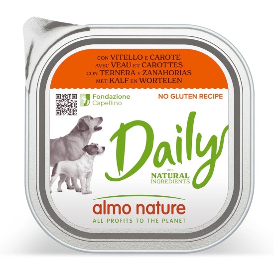 Almo Nature Daily Wet Food for Adult Dogs with Turkey and Zucchini - Pack of 2.7 kg (9 x 300 g) Almo Nature Daily Wet Food for Adult Dogs with Turkey and Zucchini - Pack of 2.7 kg (9 x 300 g)