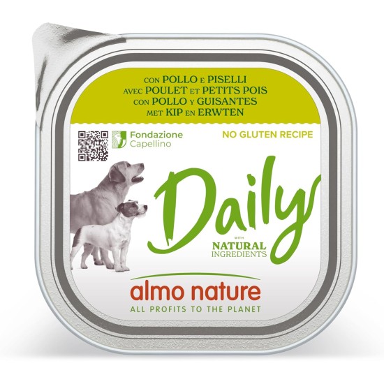 Almo Nature Daily Wet Food for Adult Dogs with Turkey and Zucchini - Pack of 2.7 kg (9 x 300 g) Almo Nature Daily Wet Food for Adult Dogs with Turkey and Zucchini - Pack of 2.7 kg (9 x 300 g)