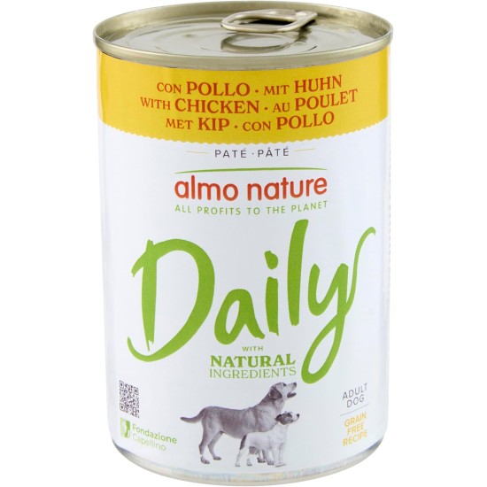 Almo Nature Daily Wet Food for Dogs with Beef Pack of 24 (24 x 400 g) Almo Nature Daily Wet Food for Dogs with Beef Pack of 24 (24 x 400 g)
