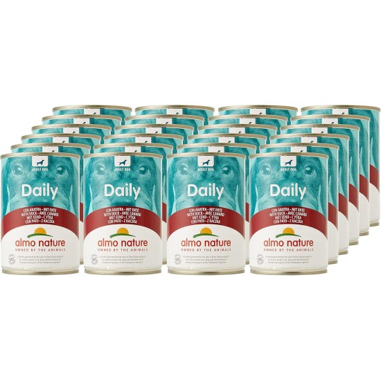 Almo Nature Daily Wet Food for Dogs with Beef Pack of 24 (24 x 400 g) Almo Nature Daily Wet Food for Dogs with Beef Pack of 24 (24 x 400 g)