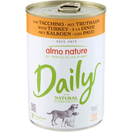 Almo Nature Daily Wet Food for Dogs with Beef Pack of 24 (24 x 400 g) Almo Nature Daily Wet Food for Dogs with Beef Pack of 24 (24 x 400 g)
