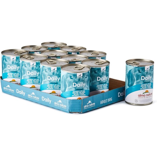 Almo Nature Daily Wet Food for Dogs with Beef Pack of 24 (24 x 400 g) Almo Nature Daily Wet Food for Dogs with Beef Pack of 24 (24 x 400 g)