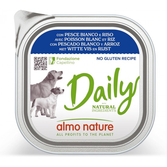 Almo Nature Daily Wet Food for Dogs with Chicken and Peas, Gluten Free, Pack of 9 (9 x 300 g) Almo Nature Daily Wet Food for Dogs with Chicken and Peas, Gluten Free, Pack of 9 (9 x 300 g)