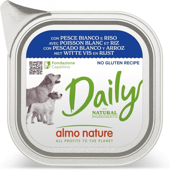 Almo Nature Daily Wet Food for Dogs with Chicken and Peas, Gluten Free, Pack of 9 (9 x 300 g) Almo Nature Daily Wet Food for Dogs with Chicken and Peas, Gluten Free, Pack of 9 (9 x 300 g)