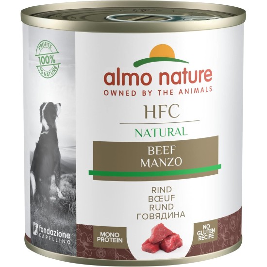 Almo Nature HFC Natural- Beef- Wet Dog Food (Pack of 12 x 280g tins) Almo Nature HFC Natural- Beef- Wet Dog Food (Pack of 12 x 280g tins)