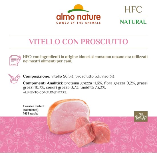 Almo Nature HFC Natural- Beef- Wet Dog Food (Pack of 12 x 280g tins) Almo Nature HFC Natural- Beef- Wet Dog Food (Pack of 12 x 280g tins)