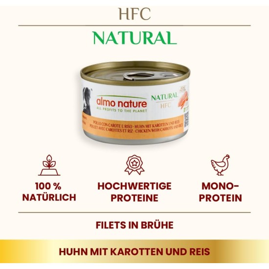 Almo Nature HFC Natural Chicken Fillet- Wet Dog Food (Pack of 12 x 280g tins) Almo Nature HFC Natural Chicken Fillet- Wet Dog Food (Pack of 12 x 280g tins)