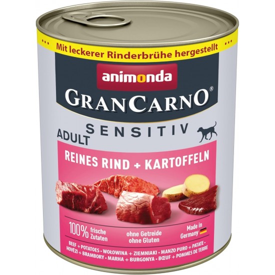 Animonda Gran Carno Adult Sensitive Wet Food for Adult Dogs, Pack of 6 Animonda Gran Carno Adult Sensitive Wet Food for Adult Dogs, Pack of 6