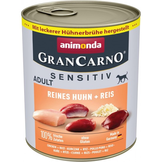 Animonda Gran Carno Adult Sensitive Wet Food for Adult Dogs, Pack of 6 Animonda Gran Carno Adult Sensitive Wet Food for Adult Dogs, Pack of 6