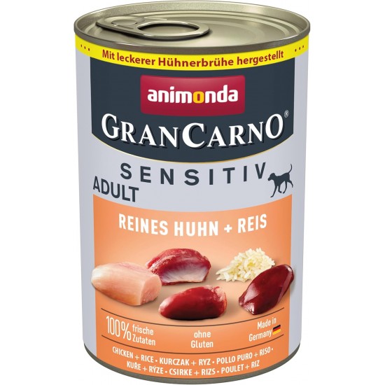 Animonda Gran Carno Adult Sensitive Wet Food for Adult Dogs, Pack of 6 Animonda Gran Carno Adult Sensitive Wet Food for Adult Dogs, Pack of 6