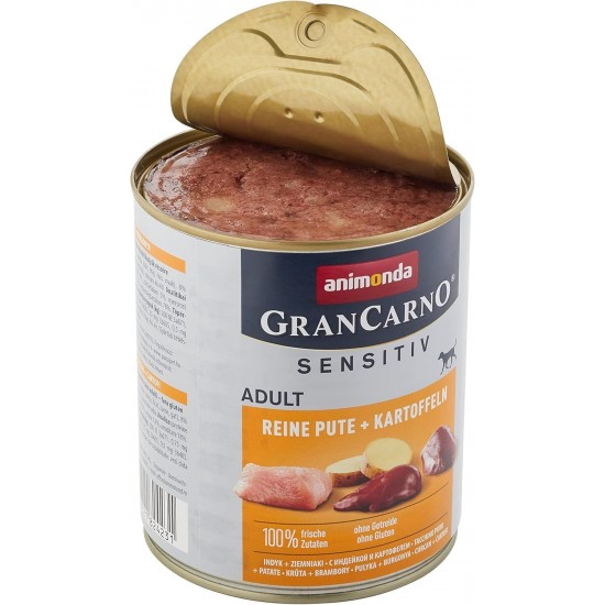 Animonda Gran Carno Adult Sensitive Wet Food for Adult Dogs, Pack of 6 Animonda Gran Carno Adult Sensitive Wet Food for Adult Dogs, Pack of 6