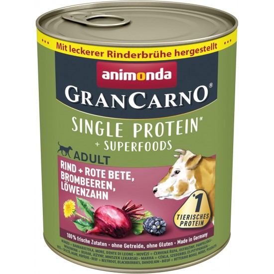 Animonda Gran Carno Adult Sensitive Wet Food for Adult Dogs, Pack of 6 Animonda Gran Carno Adult Sensitive Wet Food for Adult Dogs, Pack of 6