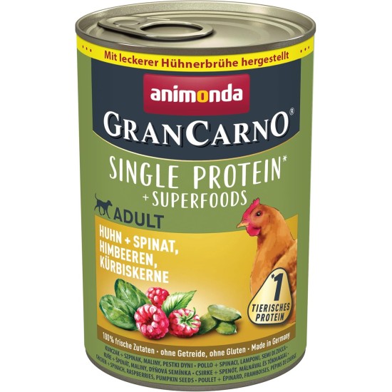 Animonda Gran Carno Adult Sensitive Wet Food for Adult Dogs, Pack of 6 Animonda Gran Carno Adult Sensitive Wet Food for Adult Dogs, Pack of 6