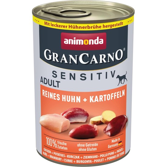 Animonda Gran Carno Adult Sensitive Wet Food for Adult Dogs, Pack of 6 Animonda Gran Carno Adult Sensitive Wet Food for Adult Dogs, Pack of 6