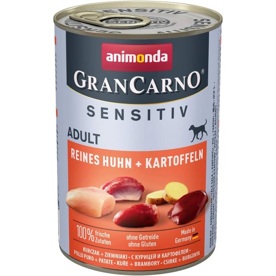 Animonda Gran Carno Adult Sensitive Wet Food for Adult Dogs, Pack of 6 Animonda Gran Carno Adult Sensitive Wet Food for Adult Dogs, Pack of 6