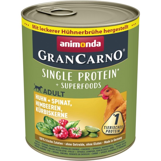 Animonda Gran Carno Adult Sensitive Wet Food for Adult Dogs, Pack of 6 Animonda Gran Carno Adult Sensitive Wet Food for Adult Dogs, Pack of 6