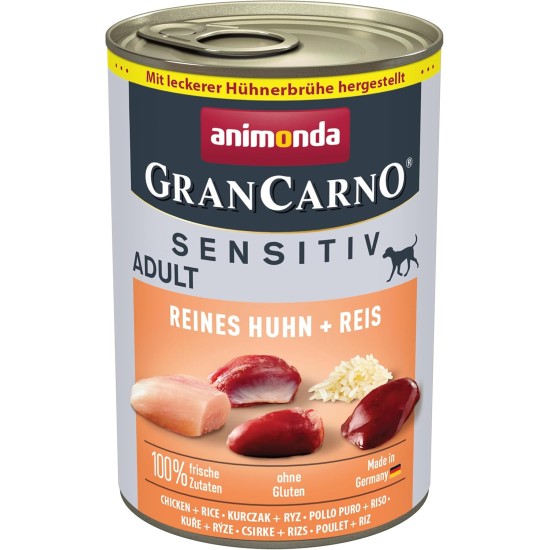 Animonda Gran Carno Adult Sensitive Wet Food for Adult Dogs, Pack of 6 Animonda Gran Carno Adult Sensitive Wet Food for Adult Dogs, Pack of 6