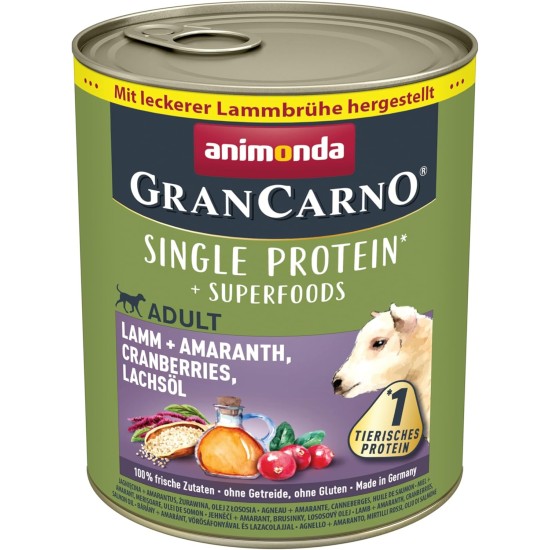 Animonda Gran Carno Adult Sensitive Wet Food for Adult Dogs, Pack of 6 Animonda Gran Carno Adult Sensitive Wet Food for Adult Dogs, Pack of 6
