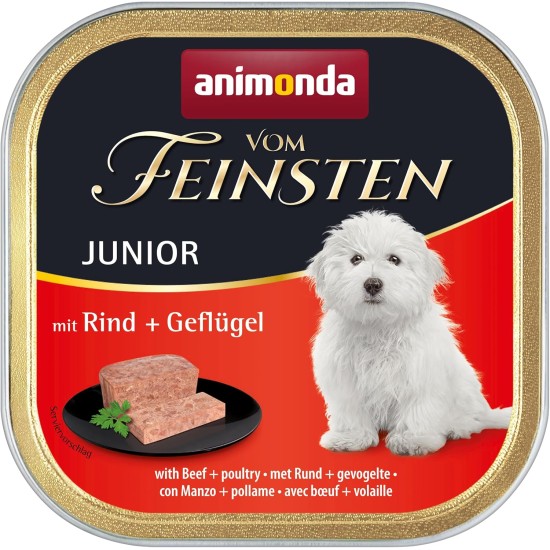 Animonda vom Feinsten Junior Dog Food, Wet Food for Growing Dogs Animonda vom Feinsten Junior Dog Food, Wet Food for Growing Dogs