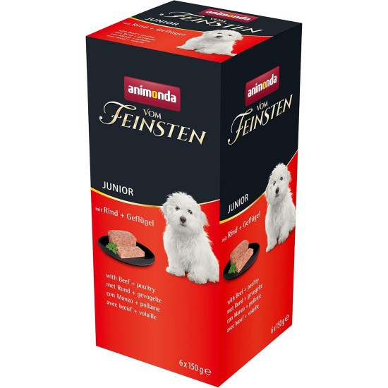 Animonda vom Feinsten Junior Dog Food, Wet Food for Growing Dogs Animonda vom Feinsten Junior Dog Food, Wet Food for Growing Dogs