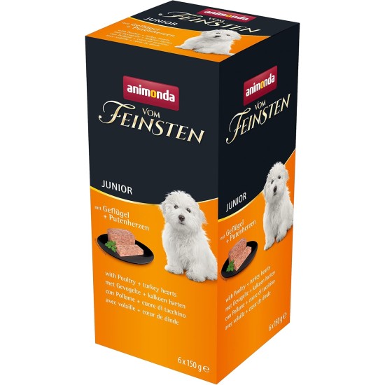 Animonda vom Feinsten Junior Dog Food, Wet Food for Growing Dogs Animonda vom Feinsten Junior Dog Food, Wet Food for Growing Dogs