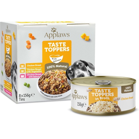 Applaws Dog Tin 156g Chicken Breast with Salmon and Vegetables Applaws Dog Tin 156g Chicken Breast with Salmon and Vegetables