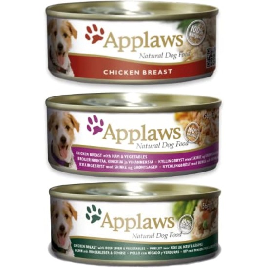 Applaws Dog Tin 156g Chicken Breast with Salmon and Vegetables Applaws Dog Tin 156g Chicken Breast with Salmon and Vegetables