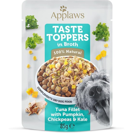 Applaws Premium Natural Wet Food for Dogs, Grain-Free Selection of Chicken and Fish in Sauce, Food Topping for Dogs 6 x 85 g Pack Applaws Premium Natural Wet Food for Dogs, Grain-Free Selection of Chicken and Fish in Sauce, Food Topping for Dogs 6 x 85 g Pack