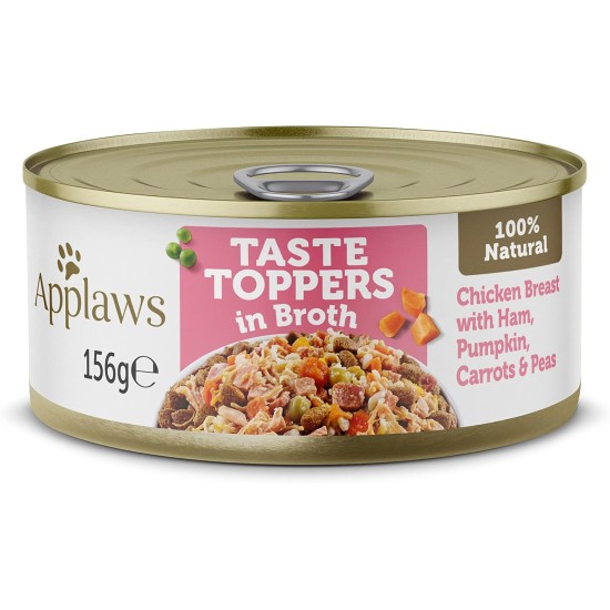 Applaws Wet Dog Food, Chicken with Ham, Vegetables and Rice 156 g Tin (12 x 156 g) Applaws Wet Dog Food, Chicken with Ham, Vegetables and Rice 156 g Tin (12 x 156 g)
