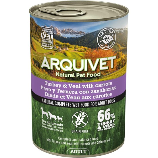 Arquivet Wet Food for Adult Dogs, Lamb and Chicken, Not Applicable, 400 g (Pack of 1) Arquivet Wet Food for Adult Dogs, Lamb and Chicken, Not Applicable, 400 g (Pack of 1)