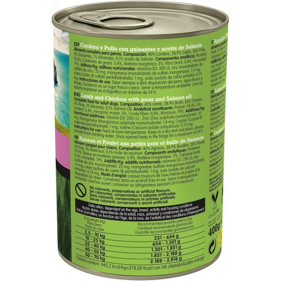 Arquivet Wet Food for Adult Dogs, Lamb and Chicken, Not Applicable, 400 g (Pack of 1) Arquivet Wet Food for Adult Dogs, Lamb and Chicken, Not Applicable, 400 g (Pack of 1)