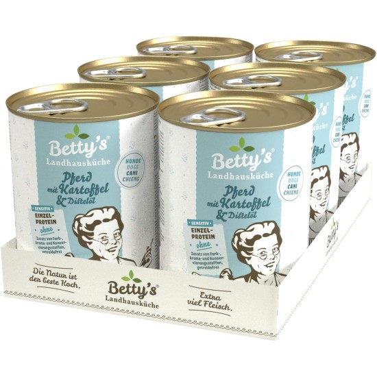Betty's Country House Kitchen Dog Lamb & Rice 6 x 800 g Suitable for All Dog Breeds High Organic Availability We Pay Attention to Best Quality Betty's Country House Kitchen Dog Lamb & Rice 6 x 800 g Suitable for All Dog Breeds High Organic Availability We Pay Attention to Best Quality