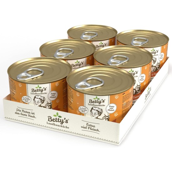 Betty's Country House Kitchen Dog Lamb & Rice 6 x 800 g Suitable for All Dog Breeds High Organic Availability We Pay Attention to Best Quality Betty's Country House Kitchen Dog Lamb & Rice 6 x 800 g Suitable for All Dog Breeds High Organic Availability We Pay Attention to Best Quality