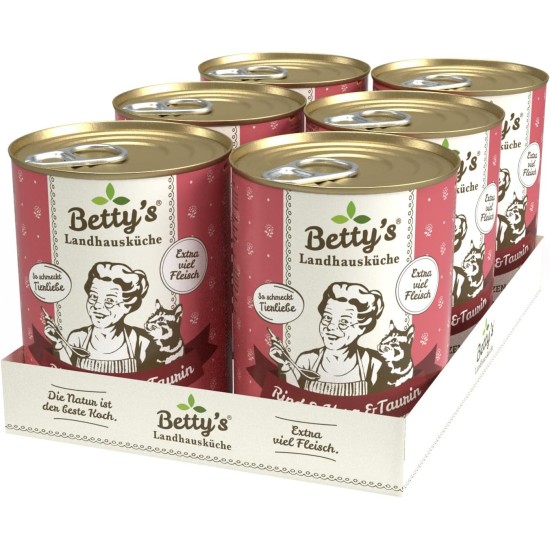 Betty's Country House Kitchen Dog Lamb & Rice 6 x 800 g Suitable for All Dog Breeds High Organic Availability We Pay Attention to Best Quality Betty's Country House Kitchen Dog Lamb & Rice 6 x 800 g Suitable for All Dog Breeds High Organic Availability We Pay Attention to Best Quality