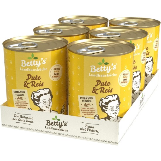 Betty's Country House Kitchen Dog Lamb & Rice 6 x 800 g Suitable for All Dog Breeds High Organic Availability We Pay Attention to Best Quality Betty's Country House Kitchen Dog Lamb & Rice 6 x 800 g Suitable for All Dog Breeds High Organic Availability We Pay Attention to Best Quality