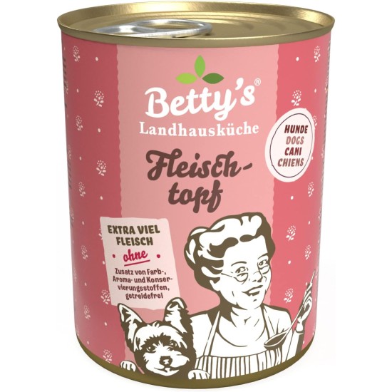 Betty's Country House Kitchen Dog Lamb & Rice 6 x 800 g Suitable for All Dog Breeds High Organic Availability We Pay Attention to Best Quality Betty's Country House Kitchen Dog Lamb & Rice 6 x 800 g Suitable for All Dog Breeds High Organic Availability We Pay Attention to Best Quality