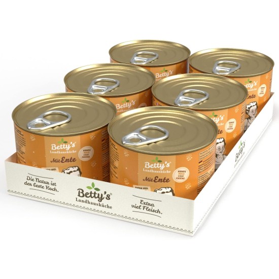 Betty's Country House Kitchen Dog Lamb & Rice 6 x 800 g Suitable for All Dog Breeds High Organic Availability We Pay Attention to Best Quality Betty's Country House Kitchen Dog Lamb & Rice 6 x 800 g Suitable for All Dog Breeds High Organic Availability We Pay Attention to Best Quality