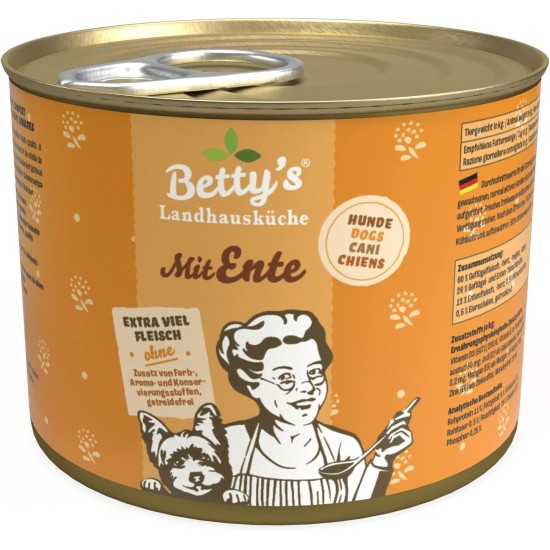 Betty's Country House Kitchen Dog Lamb & Rice 6 x 800 g Suitable for All Dog Breeds High Organic Availability We Pay Attention to Best Quality Betty's Country House Kitchen Dog Lamb & Rice 6 x 800 g Suitable for All Dog Breeds High Organic Availability We Pay Attention to Best Quality