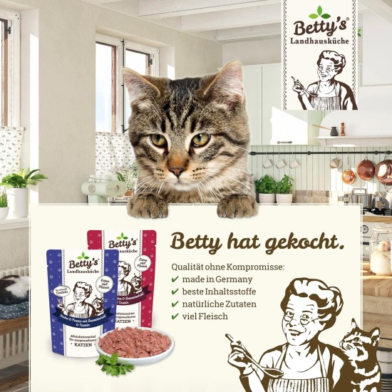 Betty's Country House Kitchen Dog Lamb & Rice 6 x 800 g Suitable for All Dog Breeds High Organic Availability We Pay Attention to Best Quality Betty's Country House Kitchen Dog Lamb & Rice 6 x 800 g Suitable for All Dog Breeds High Organic Availability We Pay Attention to Best Quality