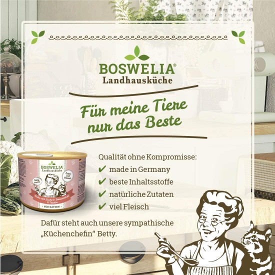 Boswelia Country House Kitchen Dog Duck and Poultry 6 x 200 g Suitable for All Dog Breeds High Organic Availability We Pay Attention to Best Quality Boswelia Country House Kitchen Dog Duck and Poultry 6 x 200 g Suitable for All Dog Breeds High Organic Availability We Pay Attention to Best Quality
