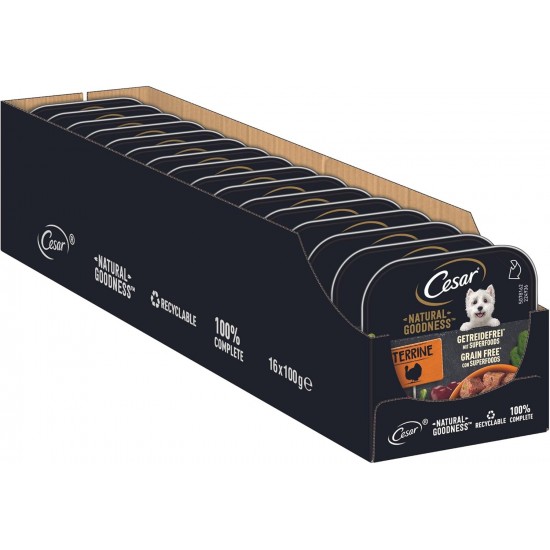 CESAR® NATURAL GOODNESS™ Schale Terrine Bio mit Huhn 16 x 100g CESAR® NATURAL GOODNESS™ Schale Terrine Bio mit Huhn 16 x 100g