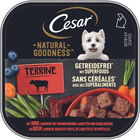 CESAR® NATURAL GOODNESS™ Schale Terrine Bio mit Huhn 16 x 100g CESAR® NATURAL GOODNESS™ Schale Terrine Bio mit Huhn 16 x 100g