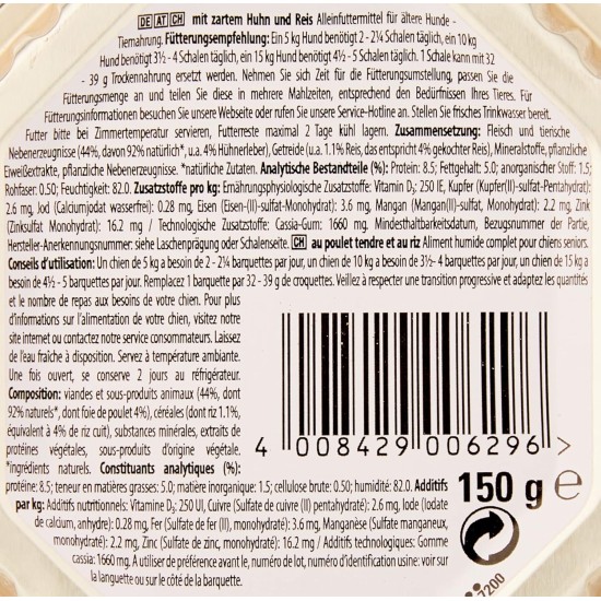 CESAR® Portionsbeutel Multipack Mega Pack Senior 10+ in Gelee 4 Varietäten 40x100g CESAR® Portionsbeutel Multipack Mega Pack Senior 10+ in Gelee 4 Varietäten 40x100g