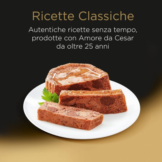 Cesar Classic Recipes Dog Food with Delicious Chicken and Beef 150g 14 Bowls Cesar Classic Recipes Dog Food with Delicious Chicken and Beef 150g 14 Bowls