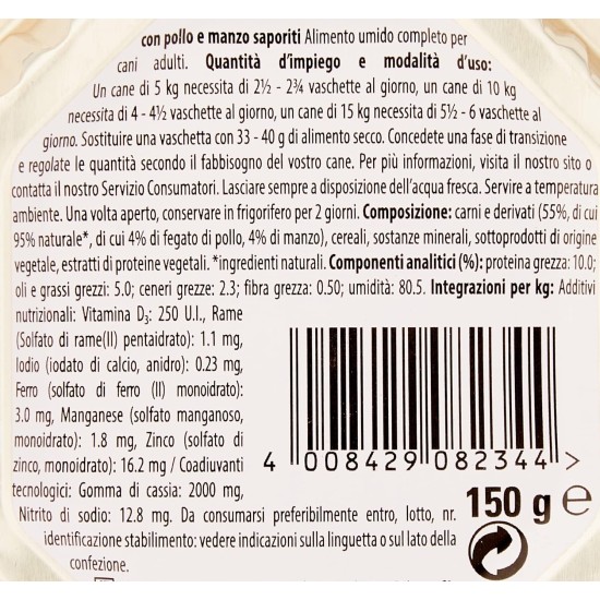 Cesar Classic Recipes Dog Food with Delicious Chicken and Beef 150g 14 Bowls Cesar Classic Recipes Dog Food with Delicious Chicken and Beef 150g 14 Bowls