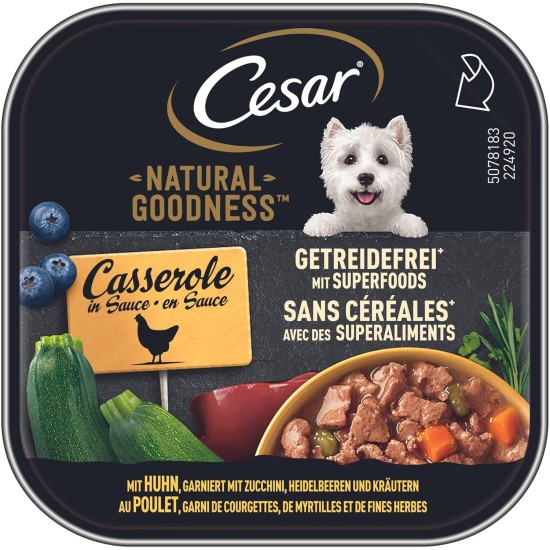Cesar Dog Food Wet Food Garden Variety with Poultry, Vegetables and Rice, 14 Bowls (14 x 150 g) Cesar Dog Food Wet Food Garden Variety with Poultry, Vegetables and Rice, 14 Bowls (14 x 150 g)