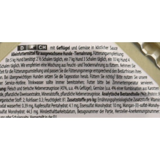 Cesar Dog Food Wet Food Recommendation of the Chef with Lightly Grilled Chicken Pieces, Natural Rice and Vegetables in Sauce, 14 Bowls (14 x 150 g) Cesar Dog Food Wet Food Recommendation of the Chef with Lightly Grilled Chicken Pieces, Natural Rice and Vegetables in Sauce, 14 Bowls (14 x 150 g)